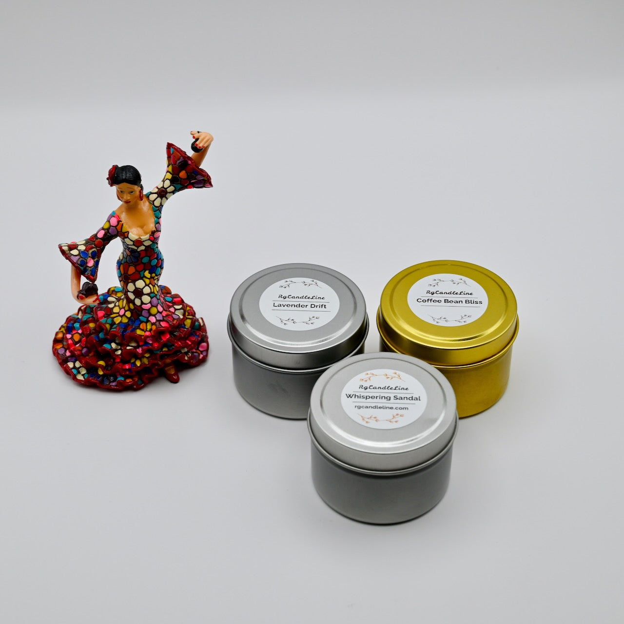 BloomTin Set of 3 - Floral soy candles in three unique scents.