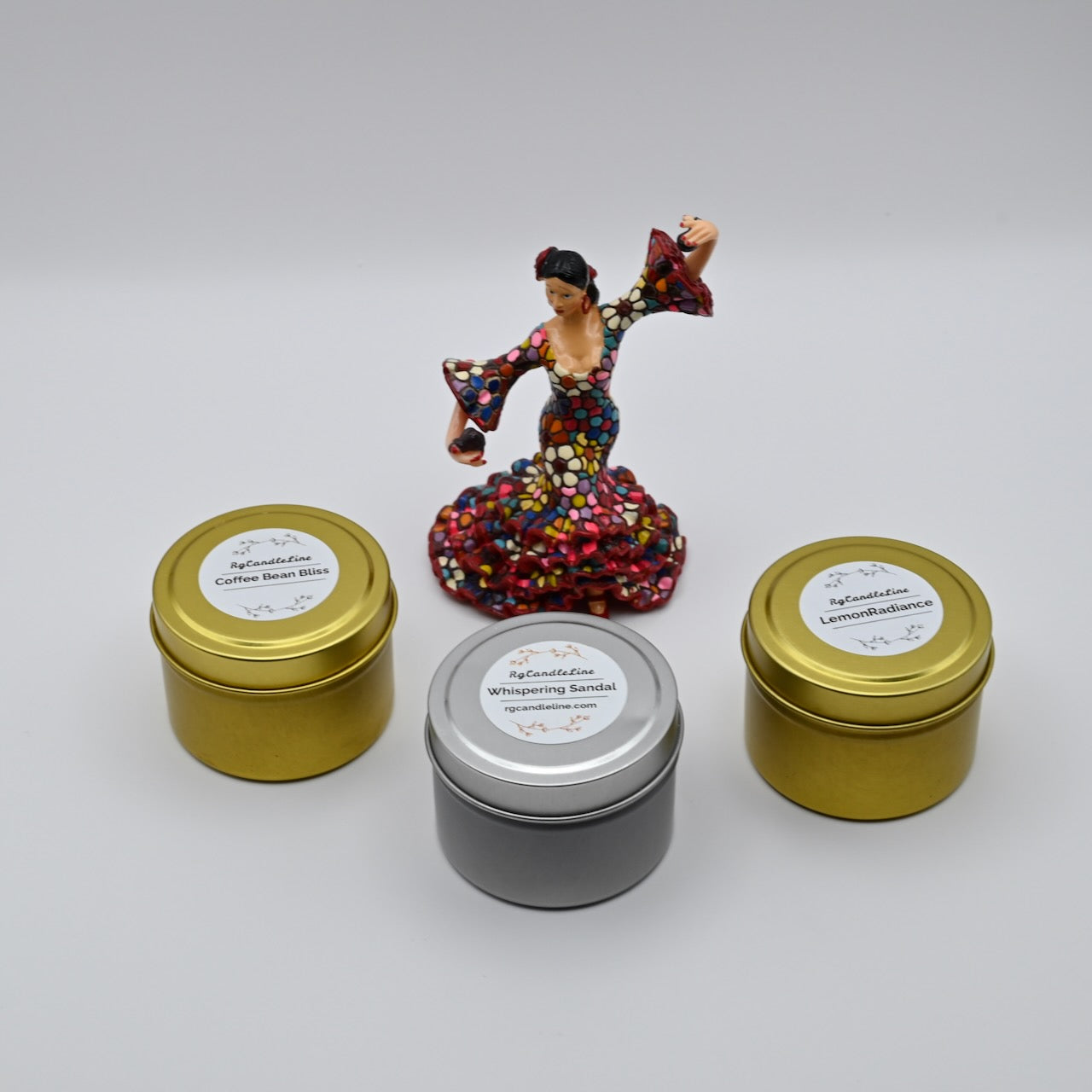 BloomTin Set of 3 - Floral soy candles in three unique scents.