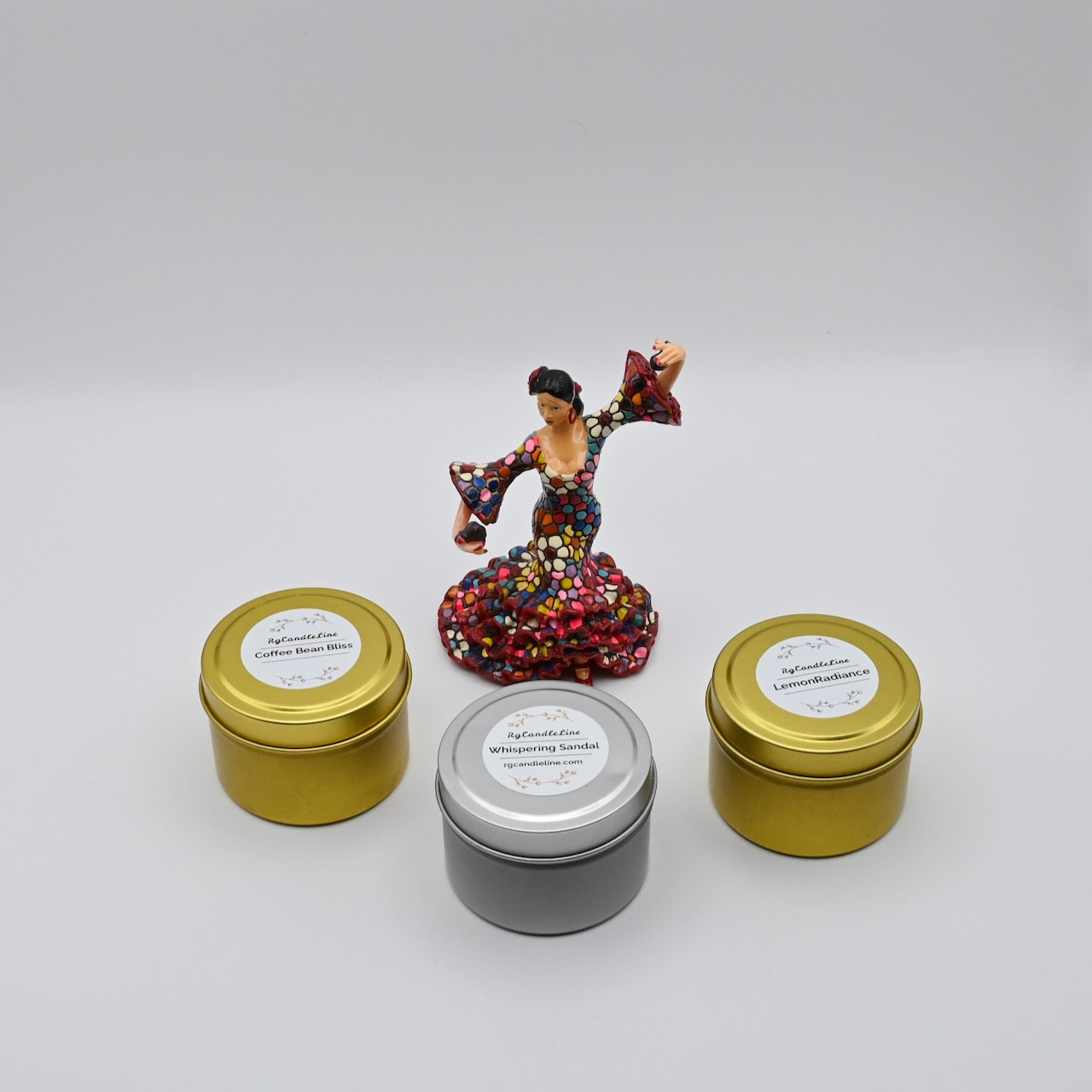 BloomTin Set of 3 - Floral soy candles in three unique scents.