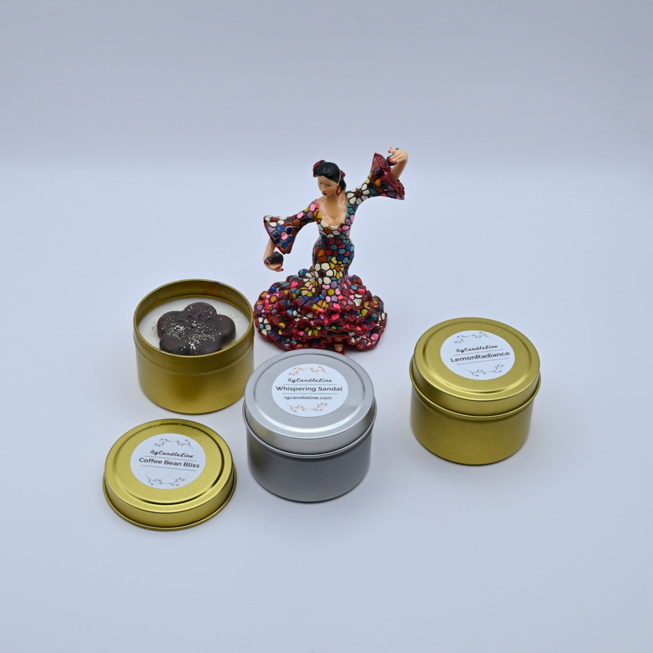 BloomTin Set of 3 - Floral soy candles in three unique scents.