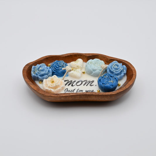 Mom – Just for You | Handcrafted Floral Candle Tray