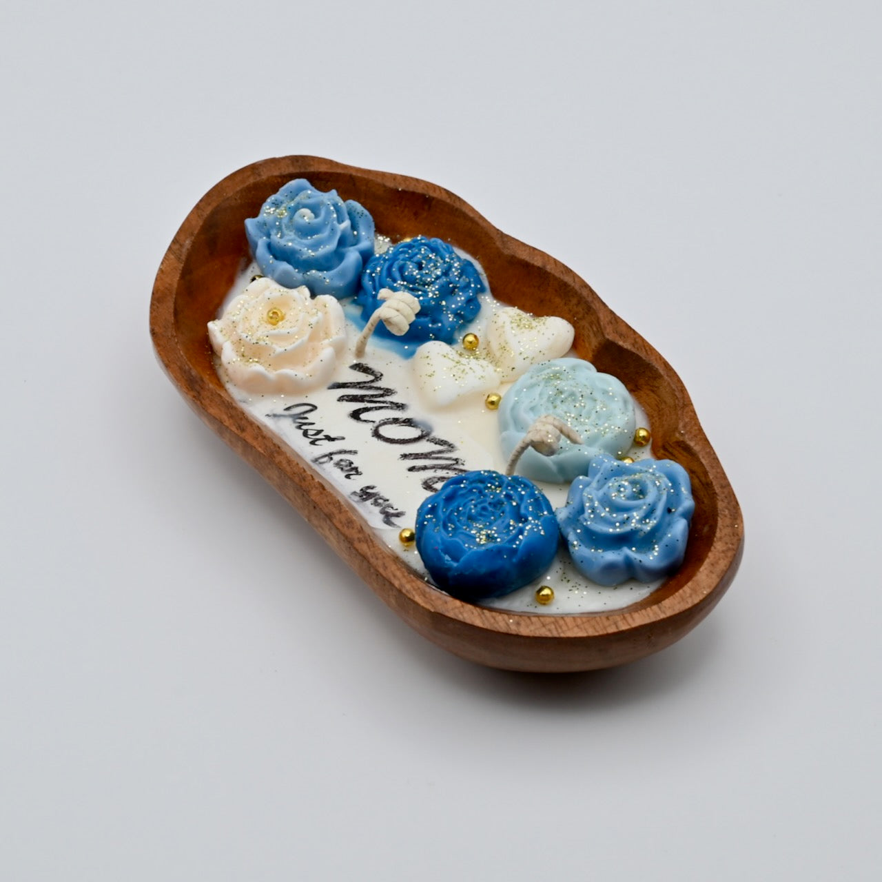 Mom – Just for You | Handcrafted Floral Candle Tray