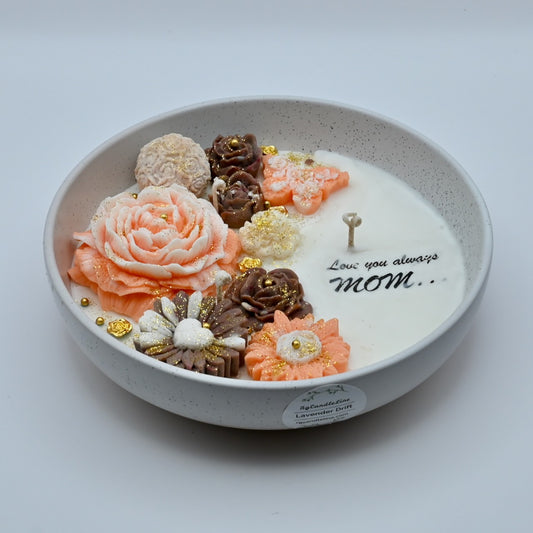 Love you Always Mom - Garden Floral Bowl Candle