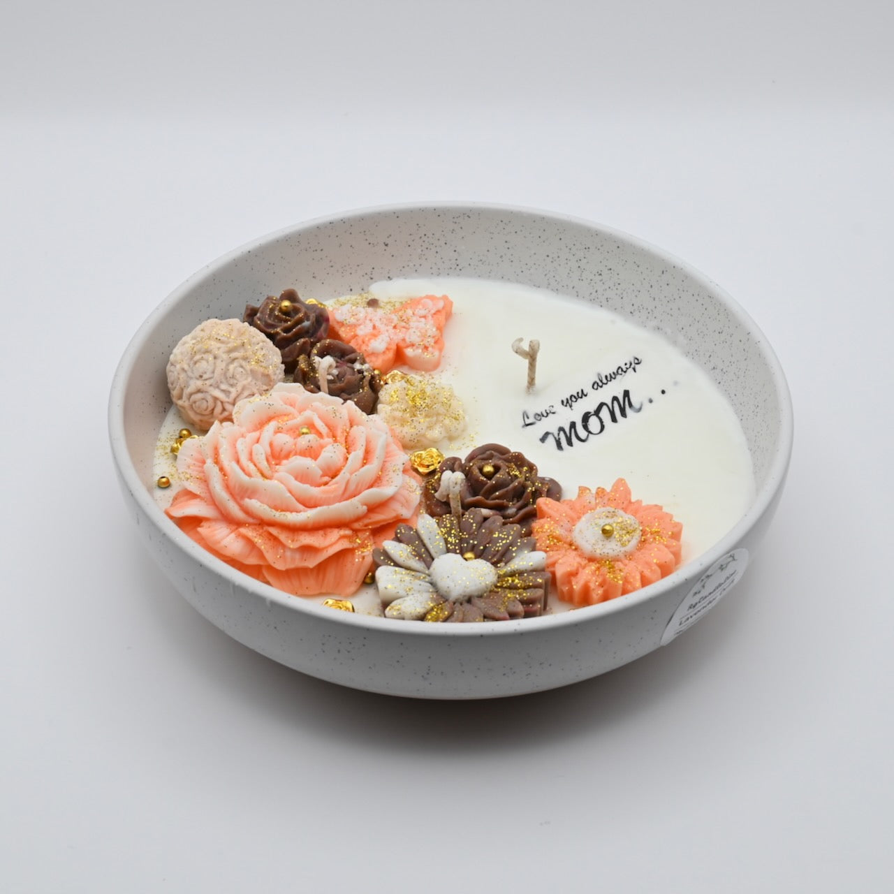 Love you Always Mom - Garden Floral Bowl Candle