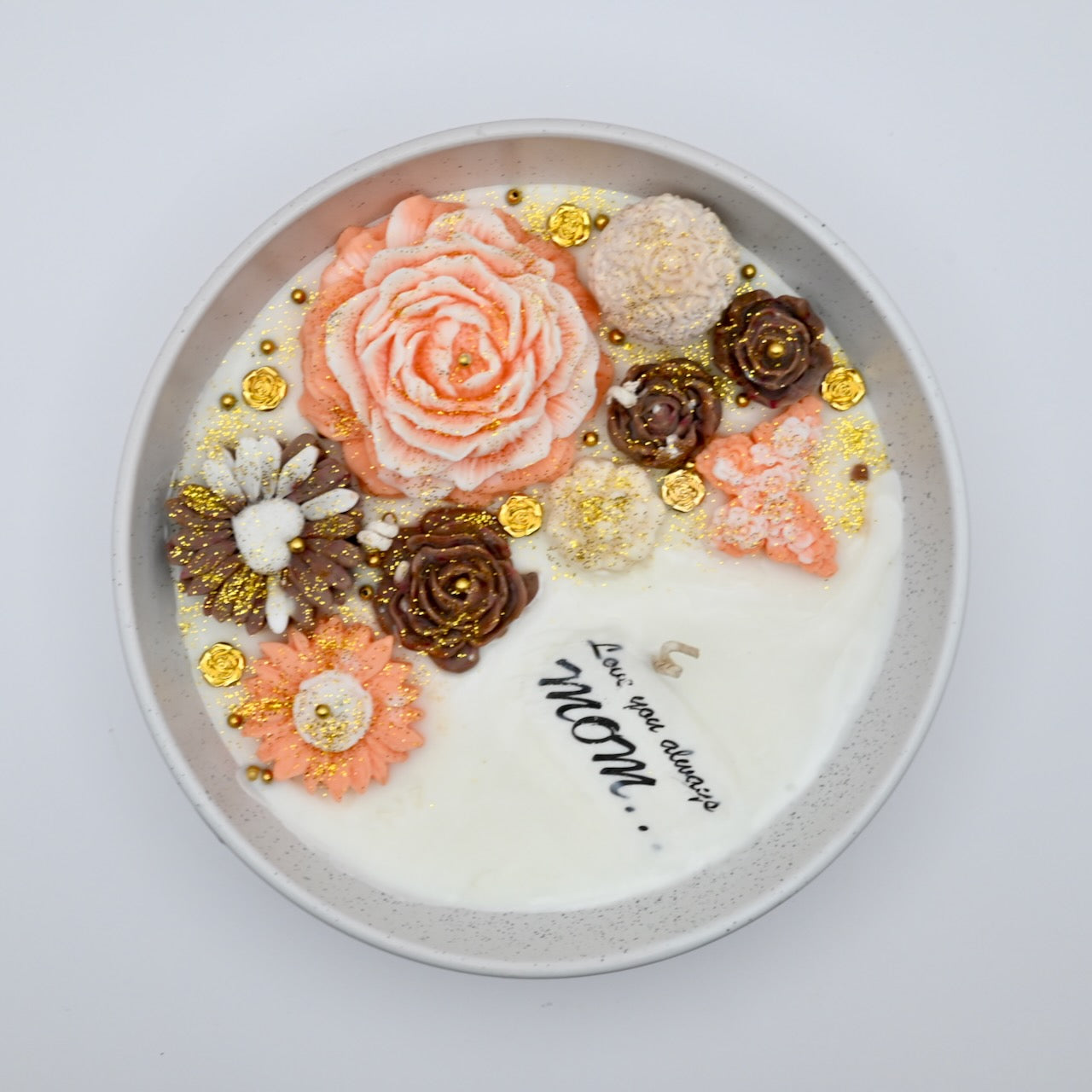 Love you Always Mom - Garden Floral Bowl Candle