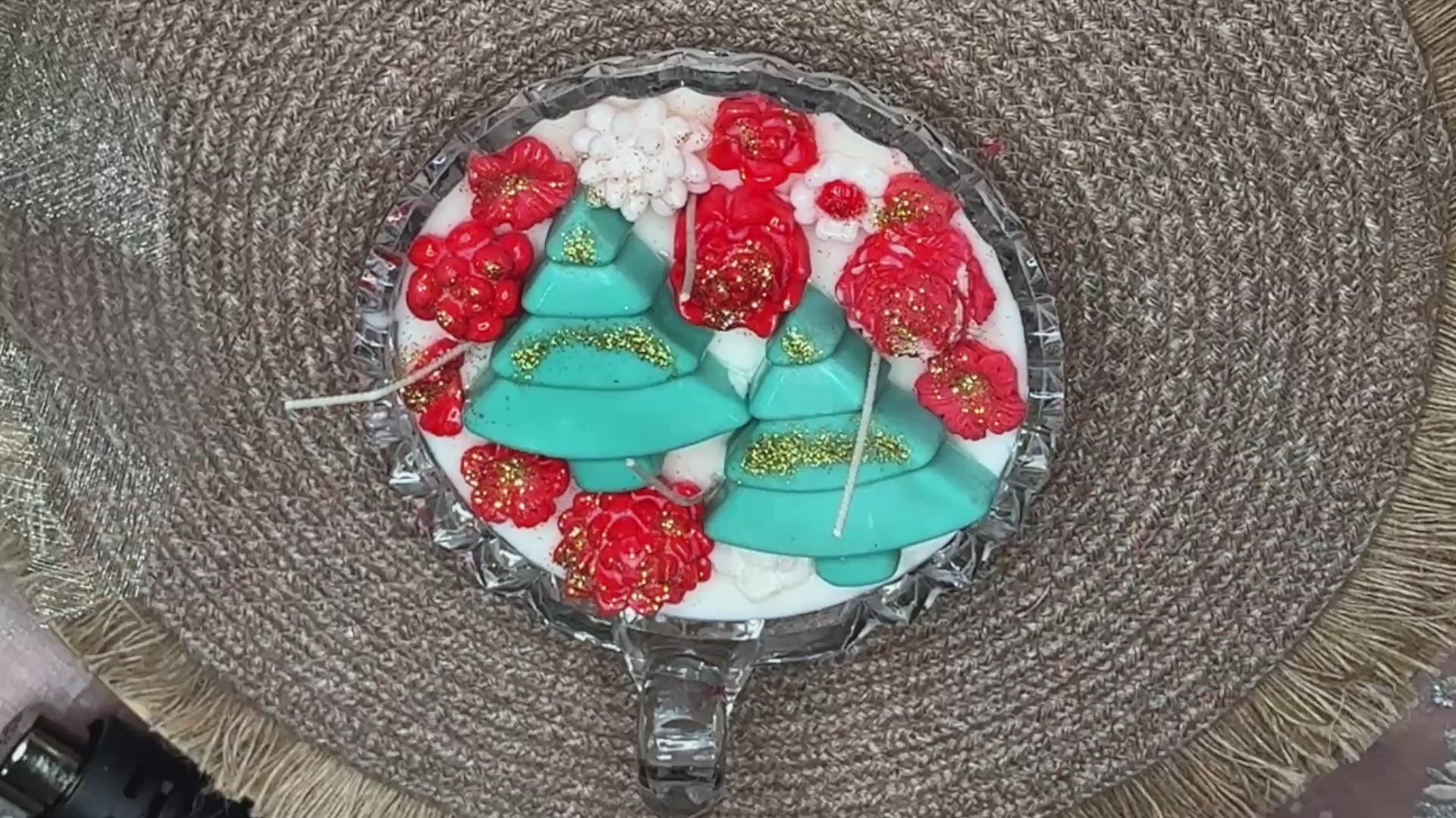 Load video: Tin decorative candle making by local artist